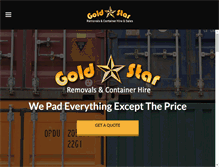 Tablet Screenshot of goldstarremovals.com.au